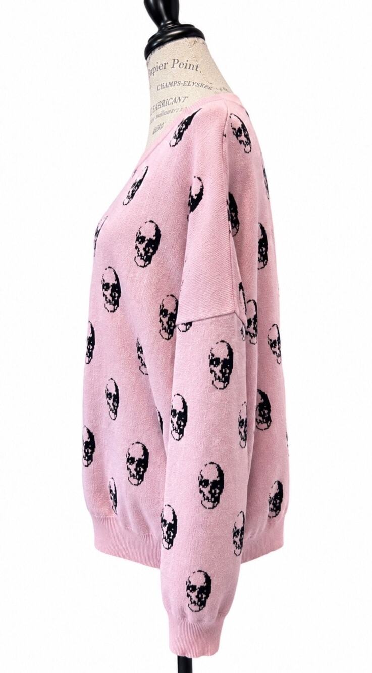 Workshop Republic Clothing Plus Skull sweater Viscose blend 2X